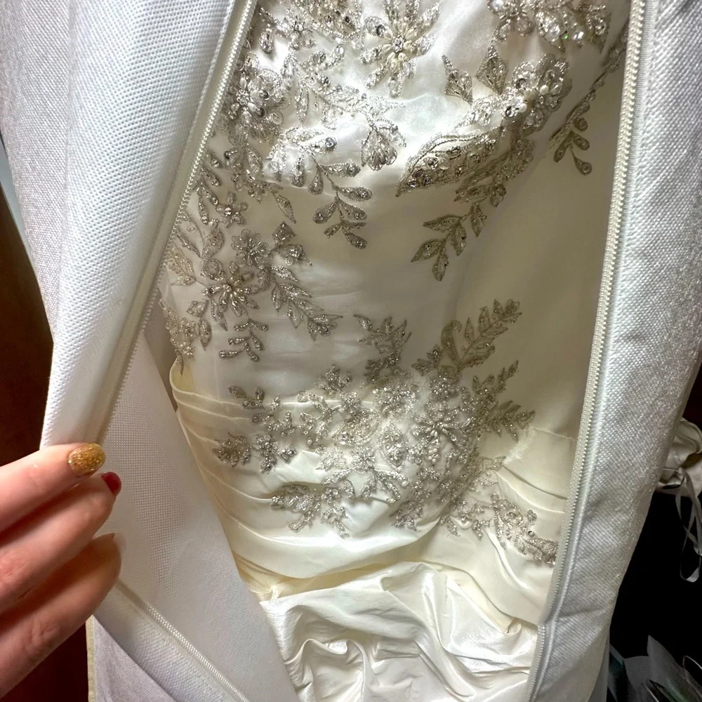 Casablanca Bridal Gown style 1996 NWT sz 14 Ivory not altered worth 2K$ - Picture 4 of 8